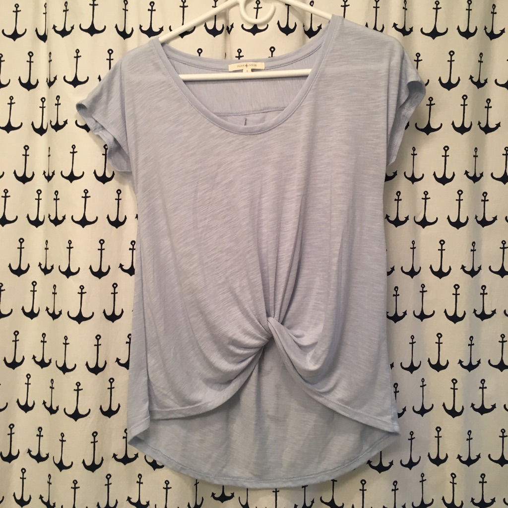 Anthropology Brand Pure Good Front Knot Tee